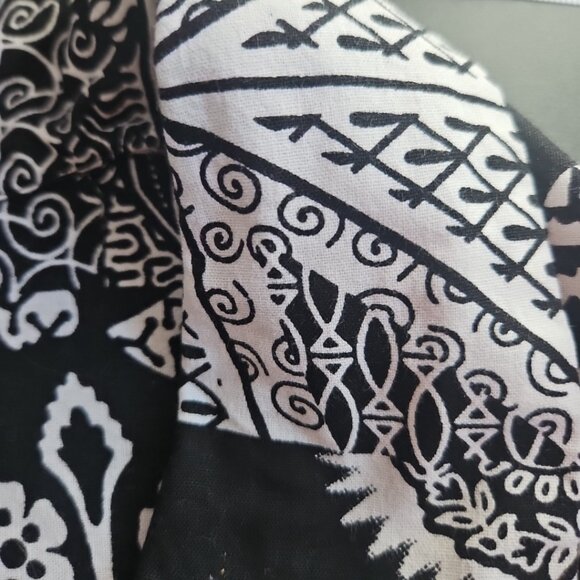 Womens Patchwork 100% Cotton One Size Swing Jacket Lagen Look Boho Artsy  READ - Picture 10 of 14